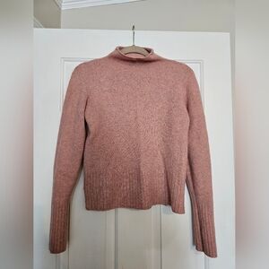 Madewell Pink Turtleneck Sweater